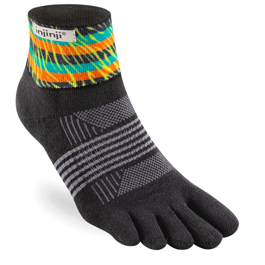 Injinji Spectrum TRAIL Women's Specific Midweight Mini-Crew Running Socks