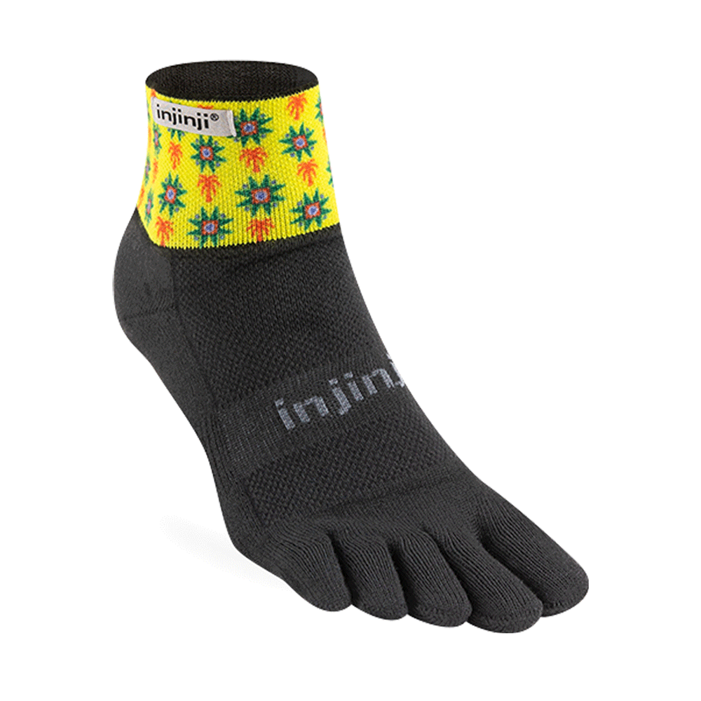 Injinji Artist Designed Men's Trail Mini-Crew Toesocks