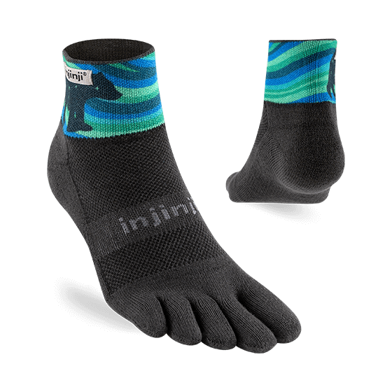 Injinji Artist Designed Men's Mini-Crew Toesocks