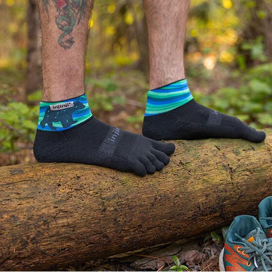 Injinji Artist Designed Men's Mini-Crew Toesocks