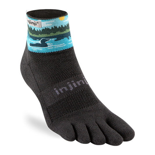 Injinji Artist Designed Men's Trail Mini-Crew Toesocks