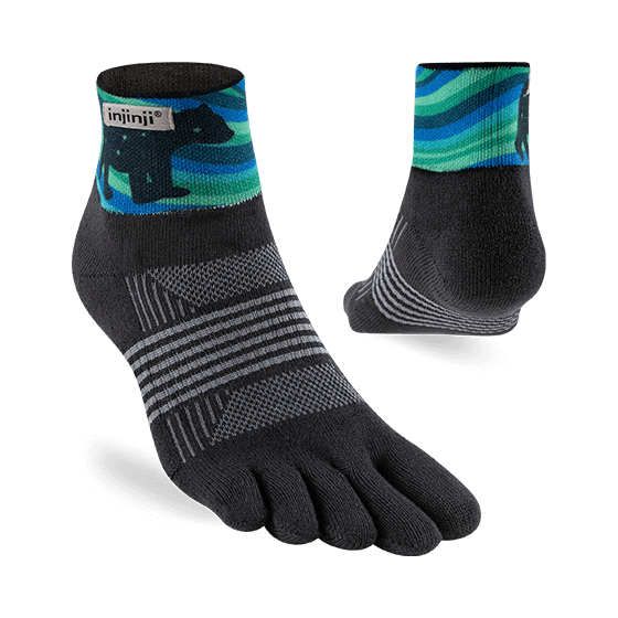 Injinji Artist Designed Women's Trail Mini-Crew Toesocks