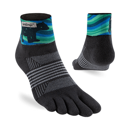 Injinji Artist Designed Women's Trail Mini-Crew Toesocks