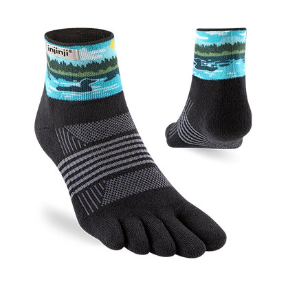 Injinji Artist Designed Women's Trail Mini-Crew Toesocks