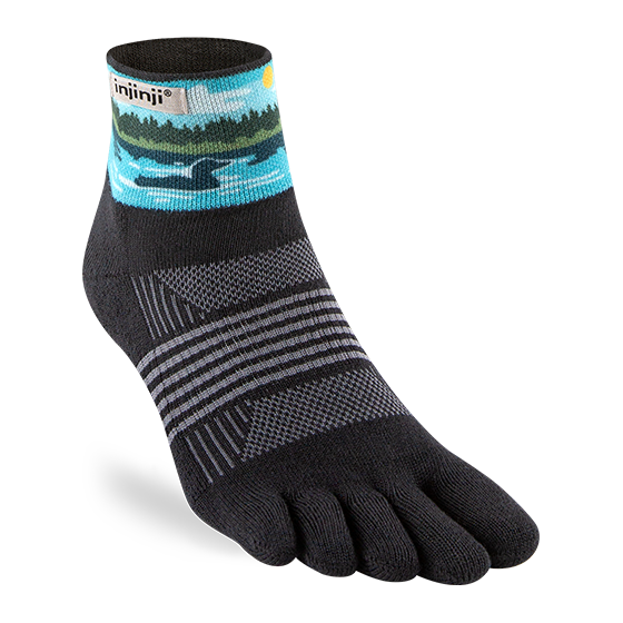 Injinji Artist Designed Women's Trail Mini-Crew Toesocks