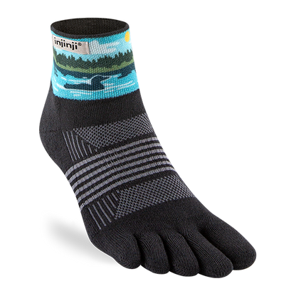 Injinji Artist Designed Women's Trail Mini-Crew Toesocks