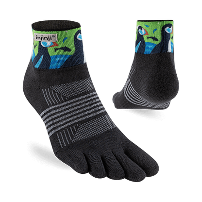 Injinji Artist Designed Women's Trail Mini-Crew Toesocks