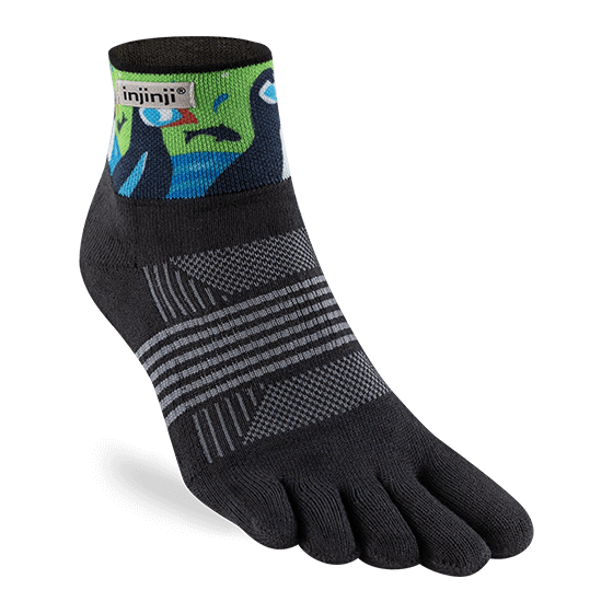 Injinji Artist Designed Women's Trail Mini-Crew Toesocks