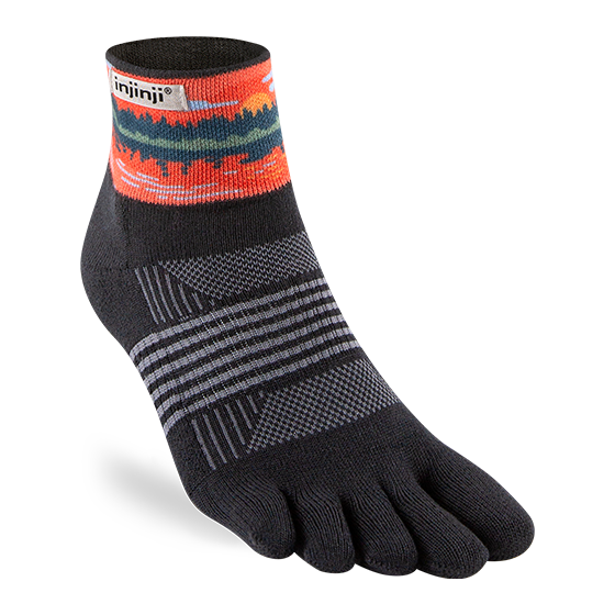 Injinji Artist Designed Women's Trail Mini-Crew Toesocks