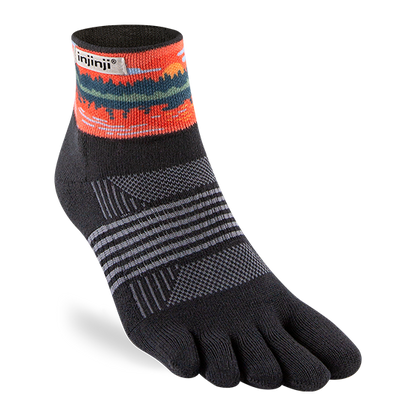 Injinji Artist Designed Women's Trail Mini-Crew Toesocks