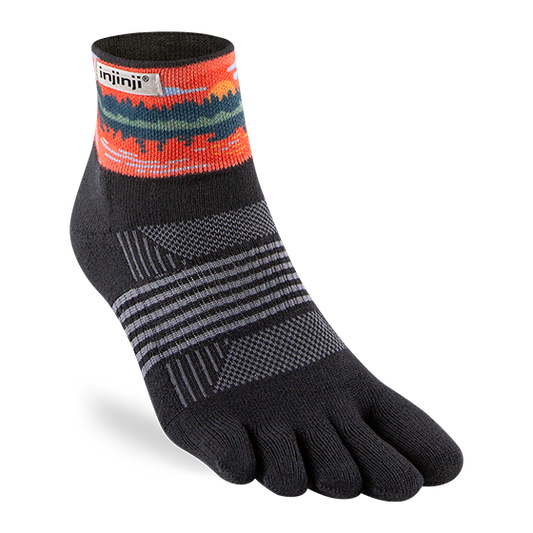 Injinji Artist Designed Women's Trail Mini-Crew Toesocks