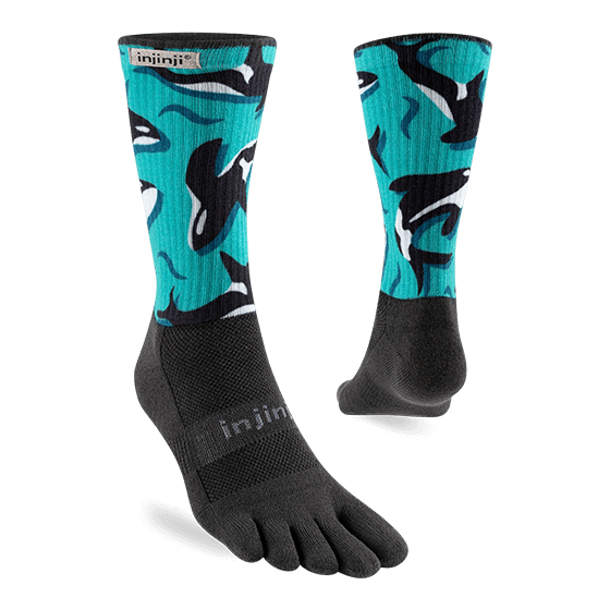 Injinji Artist Designed Men's Crew Toesocks