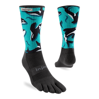 Injinji Artist Designed Men's Crew Toesocks