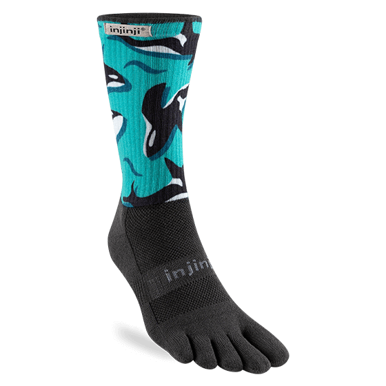 Injinji Artist Designed Men's Crew Toesocks