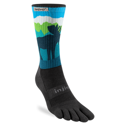 Injinji Artist Designed Men's Crew Toesocks