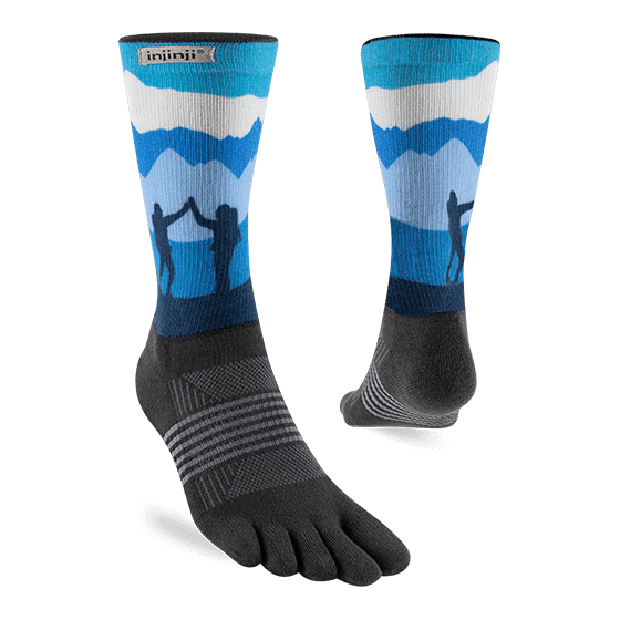 Injinji Artist Designed Women's Trail Crew Toesocks