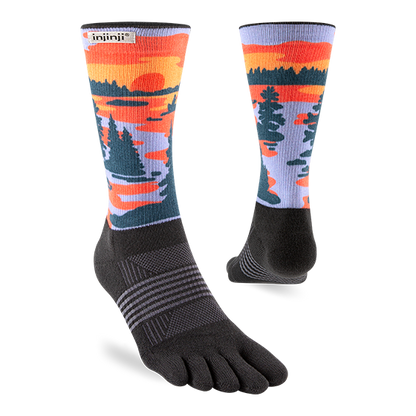 Injinji Artist Designed Women's Trail Crew Toesocks