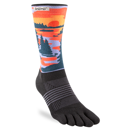 Injinji Artist Designed Women's Trail Crew Toesocks