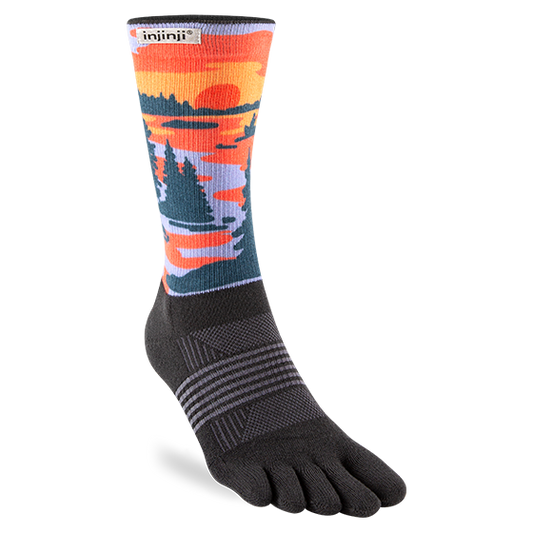 Injinji Artist Designed Women's Trail Crew Toesocks