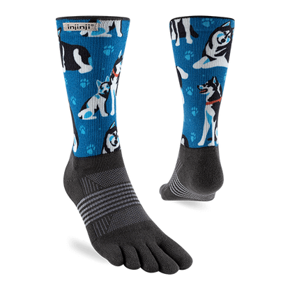 Injinji Artist Designed Women's Crew Toesocks