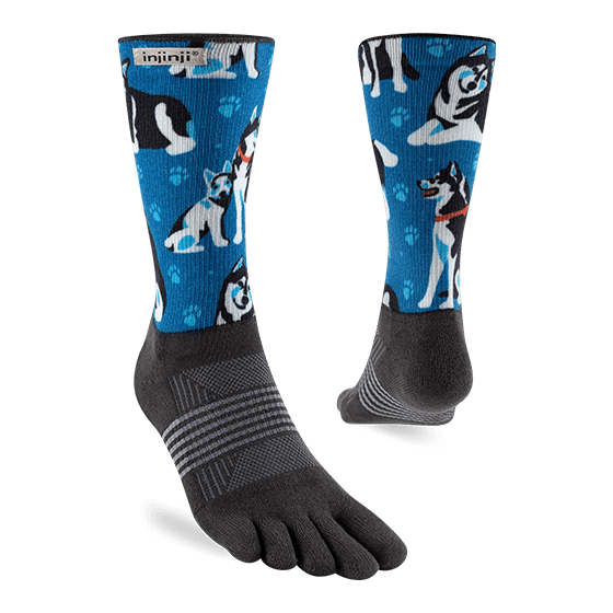 Injinji Artist Designed Women's Trail Crew Toesocks