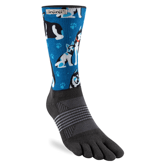 Injinji Artist Designed Women's Trail Crew Toesocks