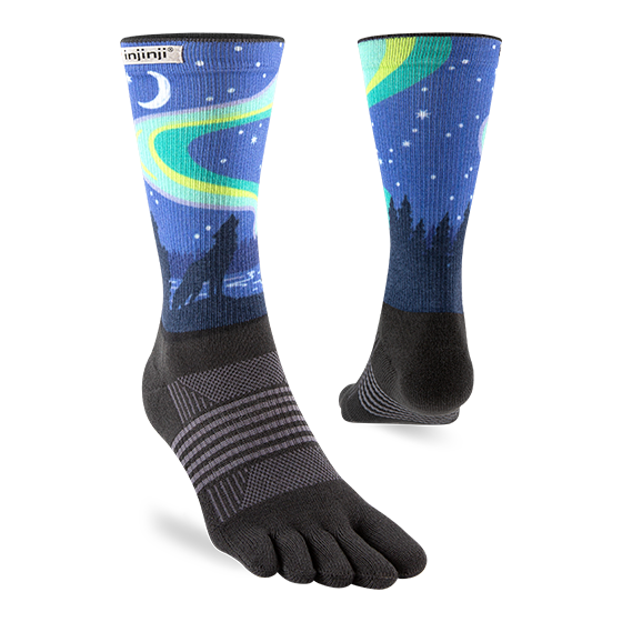 Injinji Artist Designed Women's Trail Crew Toesocks