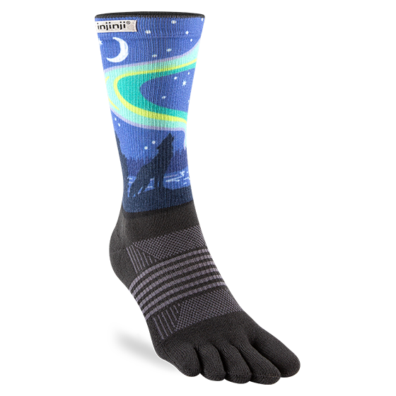 Injinji Artist Designed Women's Trail Crew Toesocks