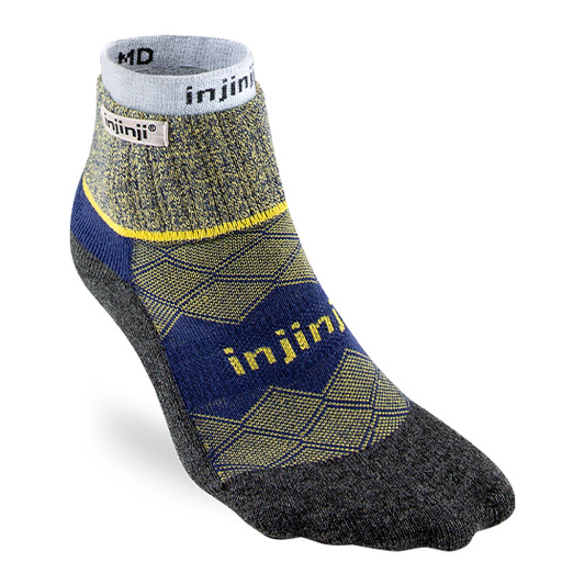 Injinji RUNNER + LINER Womens Mini-Crew Running Socks