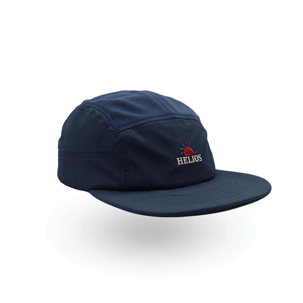 Helios Headwear Ultralight 7 Panel Soft Brim Cap - Navy