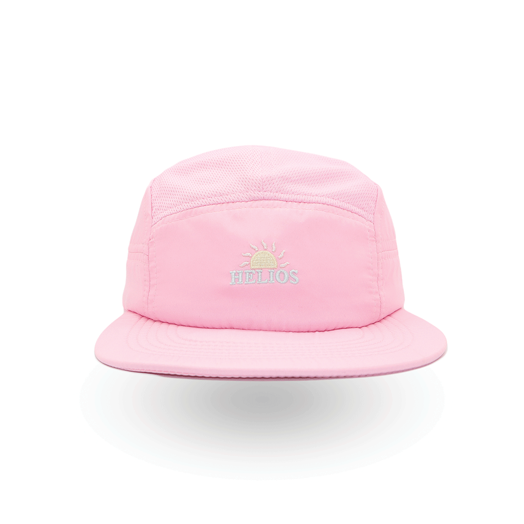 Helios Headwear Ultralight 7 Panel Soft Brim Cap - Pink