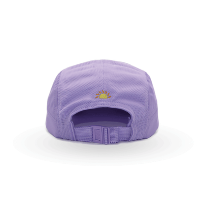 Helios Ultralight 7 Panel Firm Brim Running Cap - Lavender