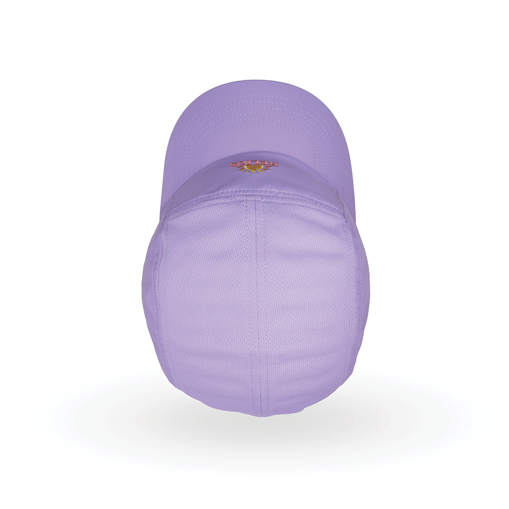 Helios Ultralight 7 Panel Firm Brim Running Cap - Lavender