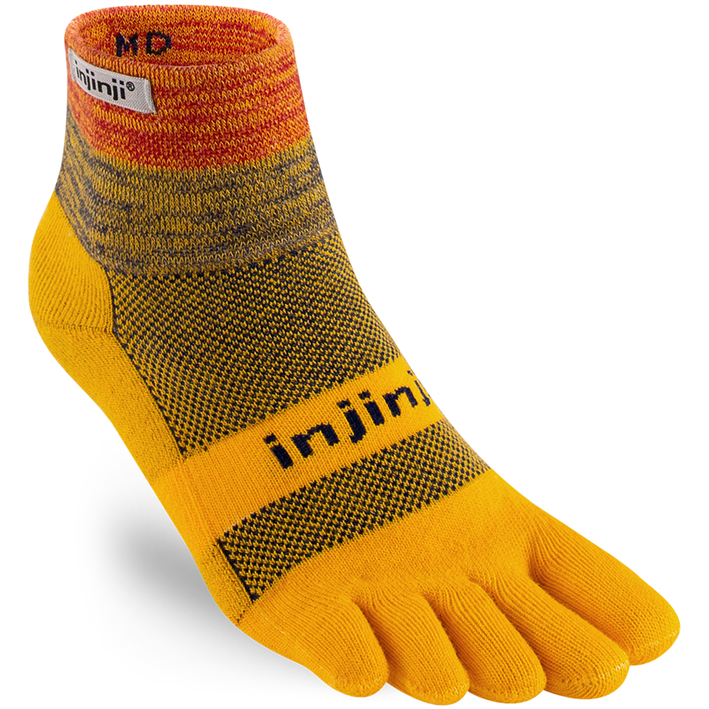 Injinji TRAIL Midweight Mini-Crew Running Socks