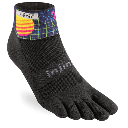 Injinji Spectrum TRAIL Midweight Mini-Crew Running Socks