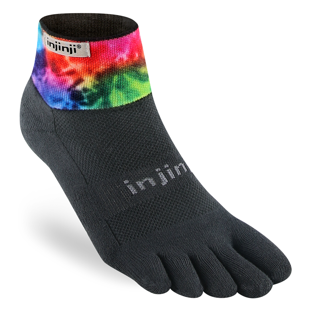 Injinji Spectrum TRAIL Midweight Mini-Crew Running Socks