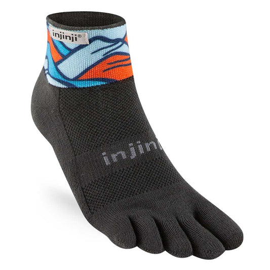 Injinji Spectrum TRAIL Midweight Mini-Crew Running Socks