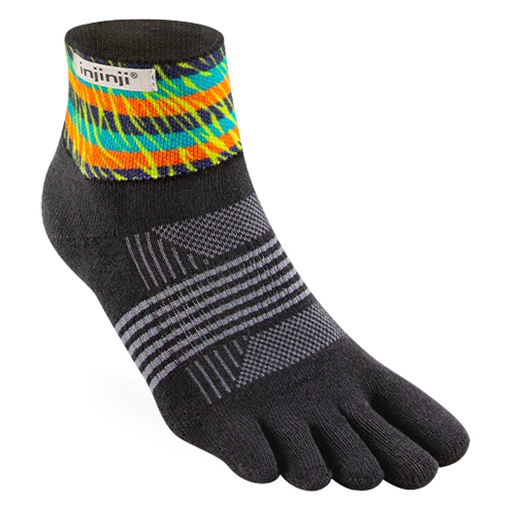 Injinji Spectrum TRAIL Midweight Mini-Crew Running Socks