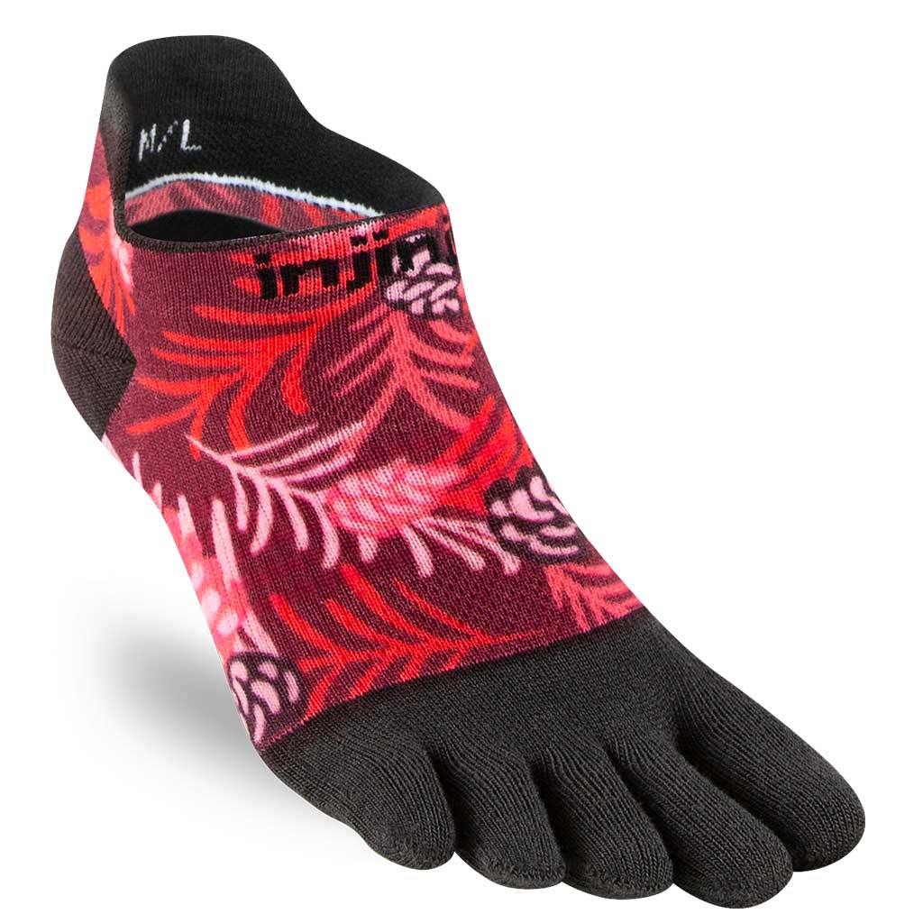 Injinji SPECTRUM Womens Run Lightweight No-Show Running Socks