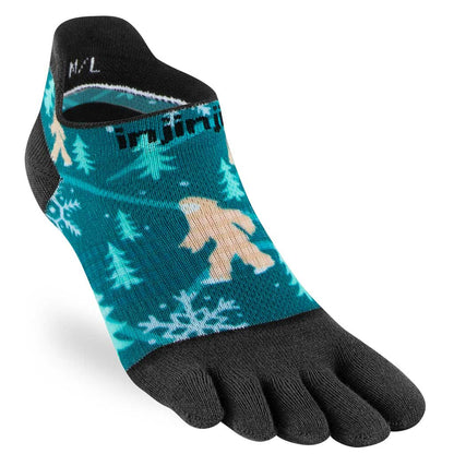 Injinji SPECTRUM Womens Run Lightweight No-Show Running Socks