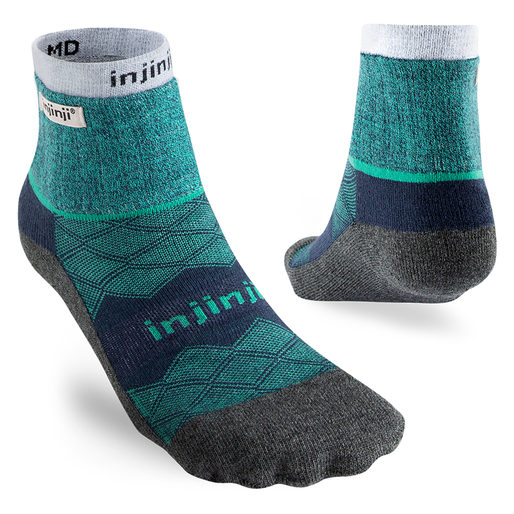 Injinji RUNNER + LINER Mens Mini-Crew Running Socks