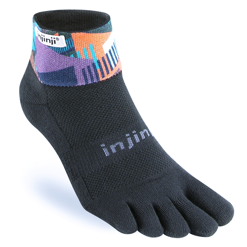 Injinji Spectrum TRAIL Midweight Mini-Crew Running Socks