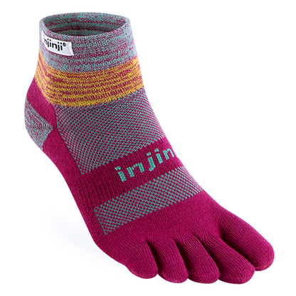 Injinji Spectrum TRAIL Midweight Mini-Crew Running Socks