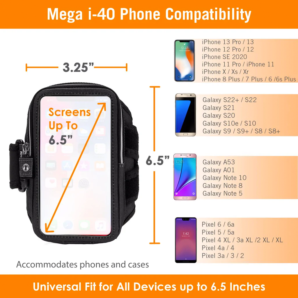 Armpocket Mega i-40 Running Armband for iPhone, Galaxy Note & More