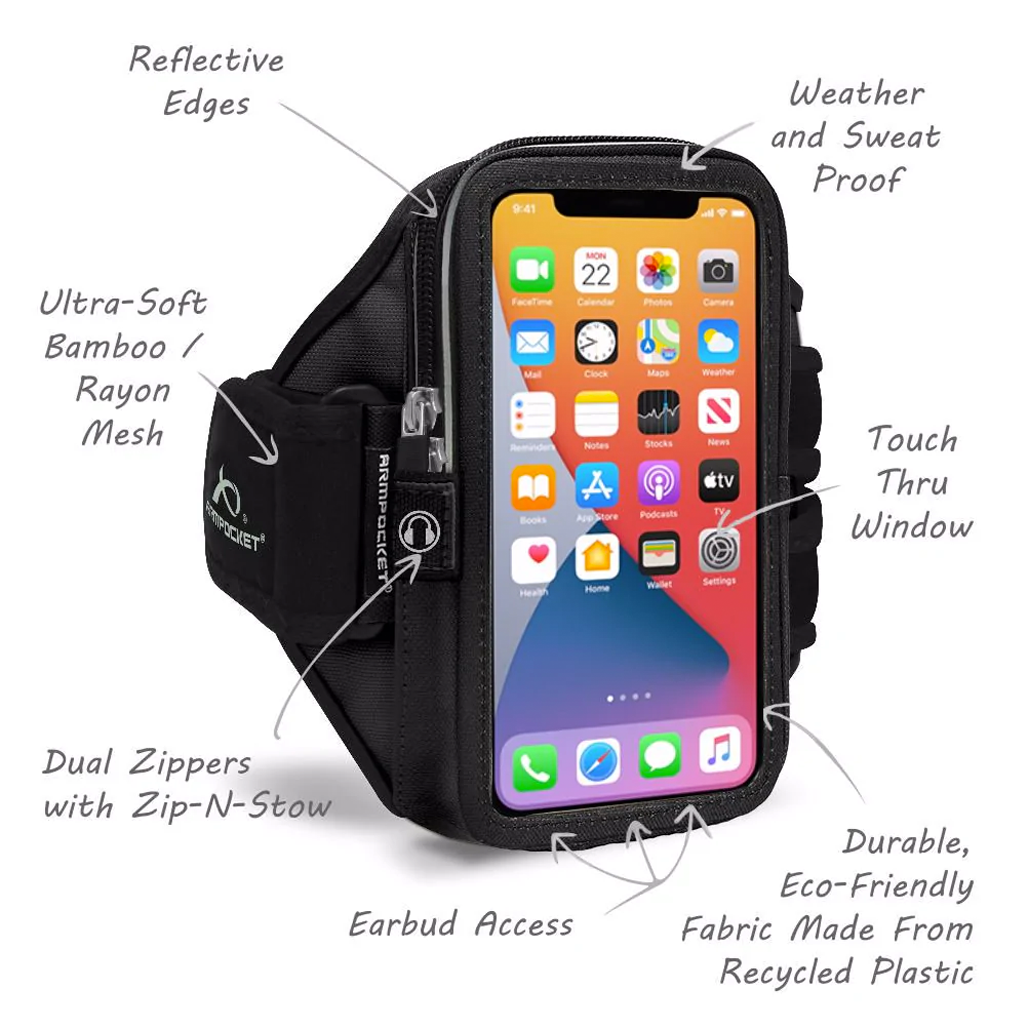 Armpocket Mega i-40 Plus Running Armband for iPhone, Galaxy Note & More