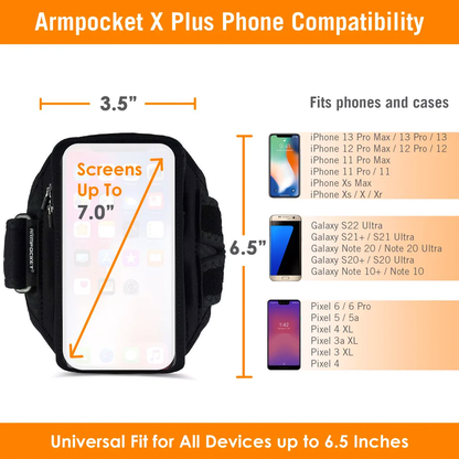 Armpocket X Plus Running Armband for iPhone, Galaxy & More